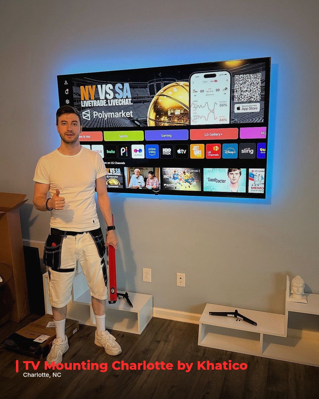 TV Mounting Service in Charlotte, NC — photo 1