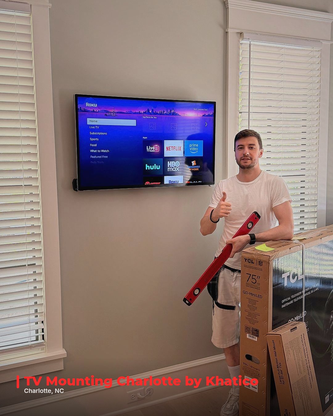 TV Mounting Service in Charlotte, NC — photo 1