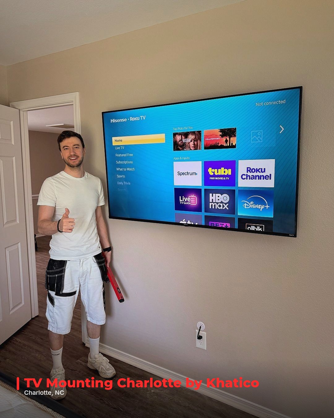TV Mounting Service in Charlotte, NC — photo 1