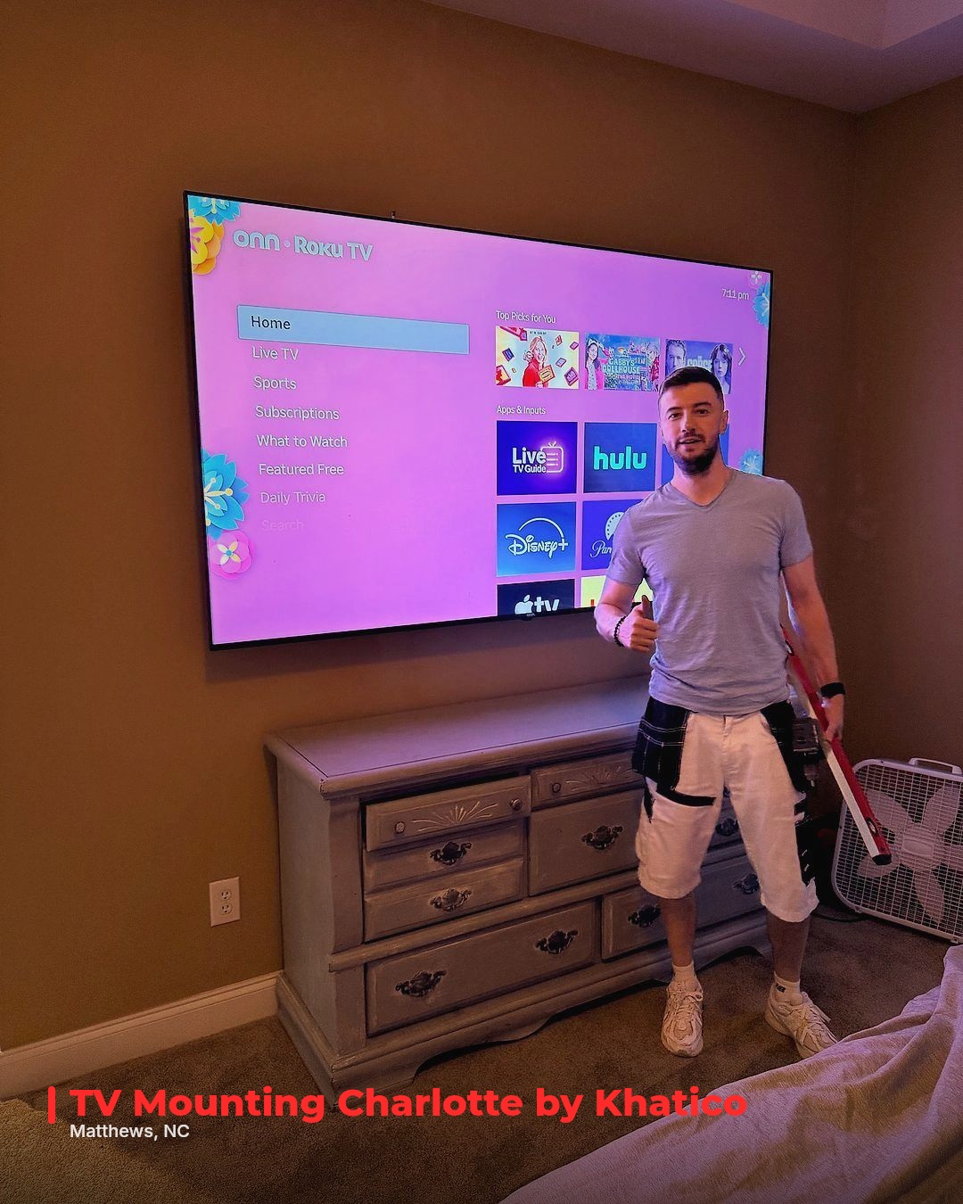 TV Mounting Service in Matthews, NC